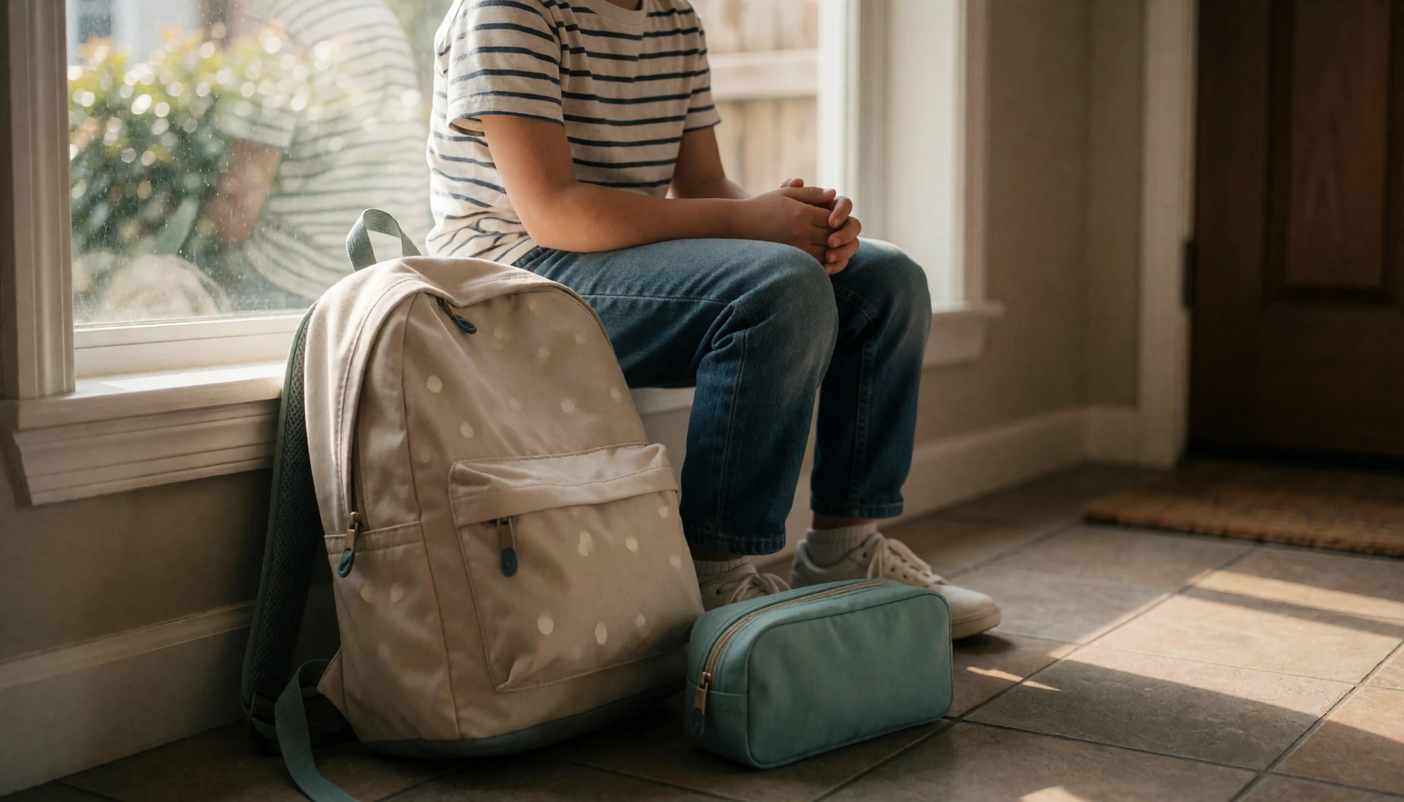 Enfant stressé par l’école : comprendre ce qui se joue vraiment — scène de soutien