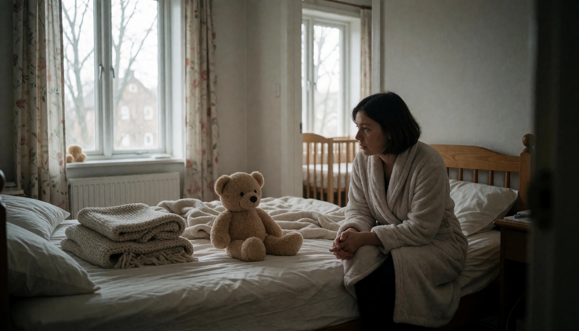 Fatigue malgré le sommeil : quand le parent ne récupère plus — scène de soutien