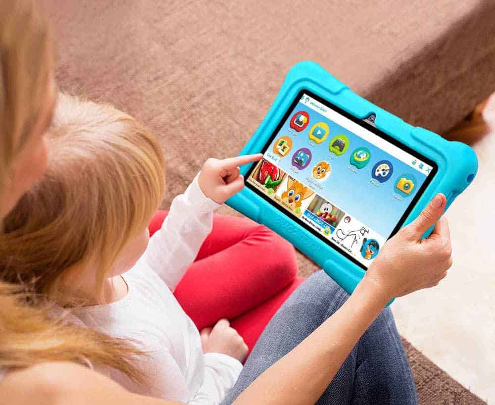 Tablette enfant 7 pouces Android 6.0 Quad Core 40Go Rose